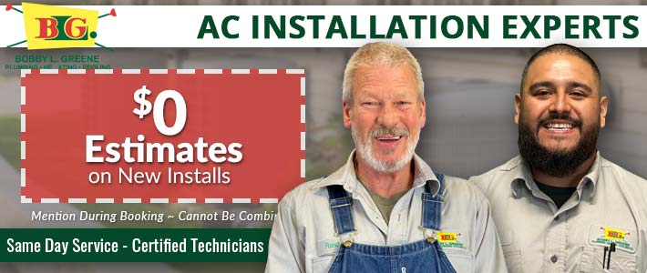 gloster Air Conditioning Installation Bobby L. Greene Plumbing, Heating & Cooling