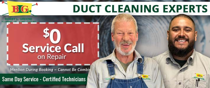 bethany Duct Cleaning Bobby L. Greene Plumbing, Heating & Cooling