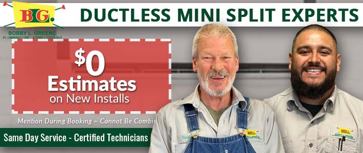 belcher ductless mini splits Bobby L. Greene Plumbing, Heating & Cooling